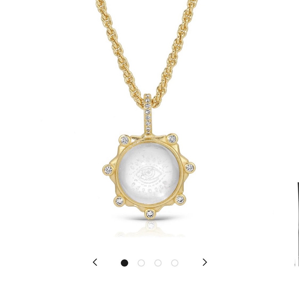 Joy Dravecky SOLIS PENDANT NECKLACE IN CLEAR QUARTZ